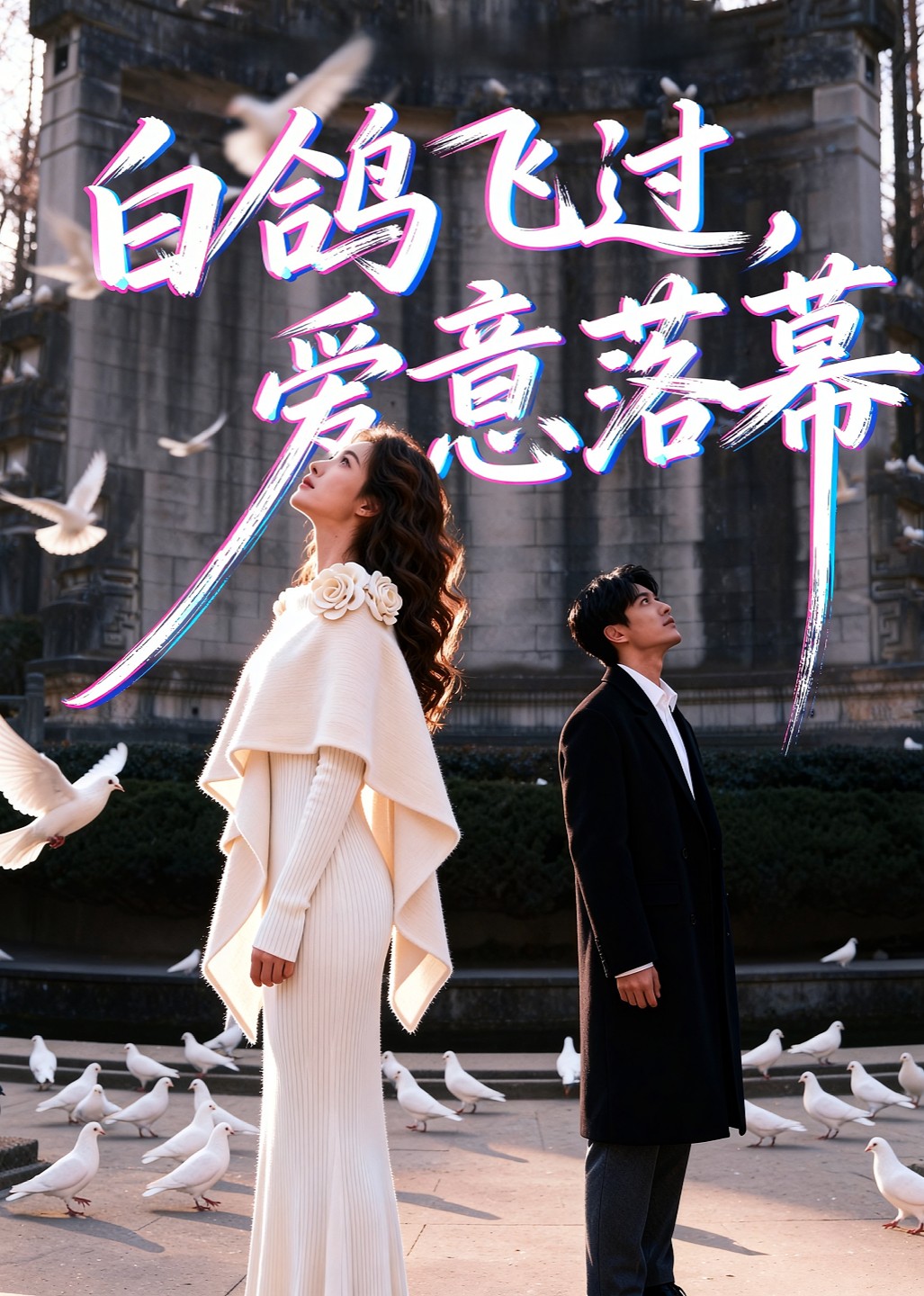 白鸽飞过爱意落幕