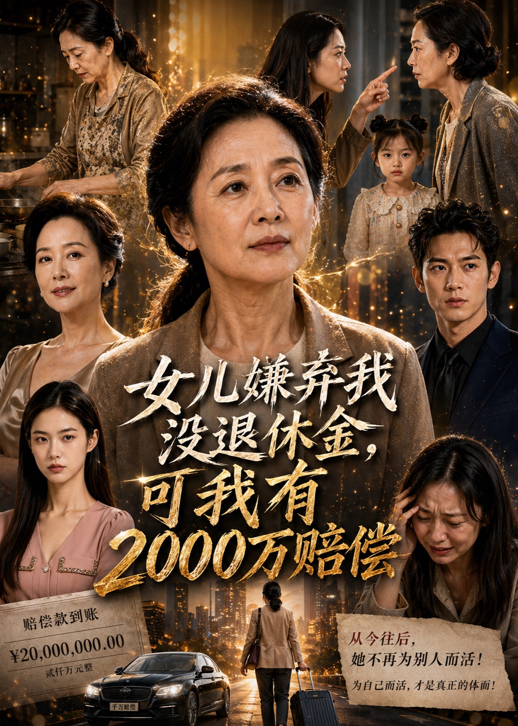 女儿嫌弃我没退休金可我有万赔偿